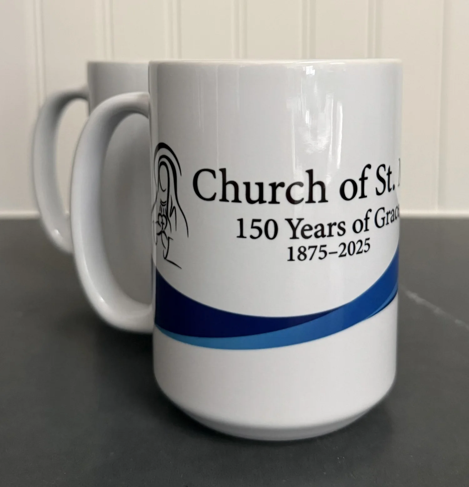 Church of St. Mary 150th Anniversary Logo Mug  Church of St. Mary