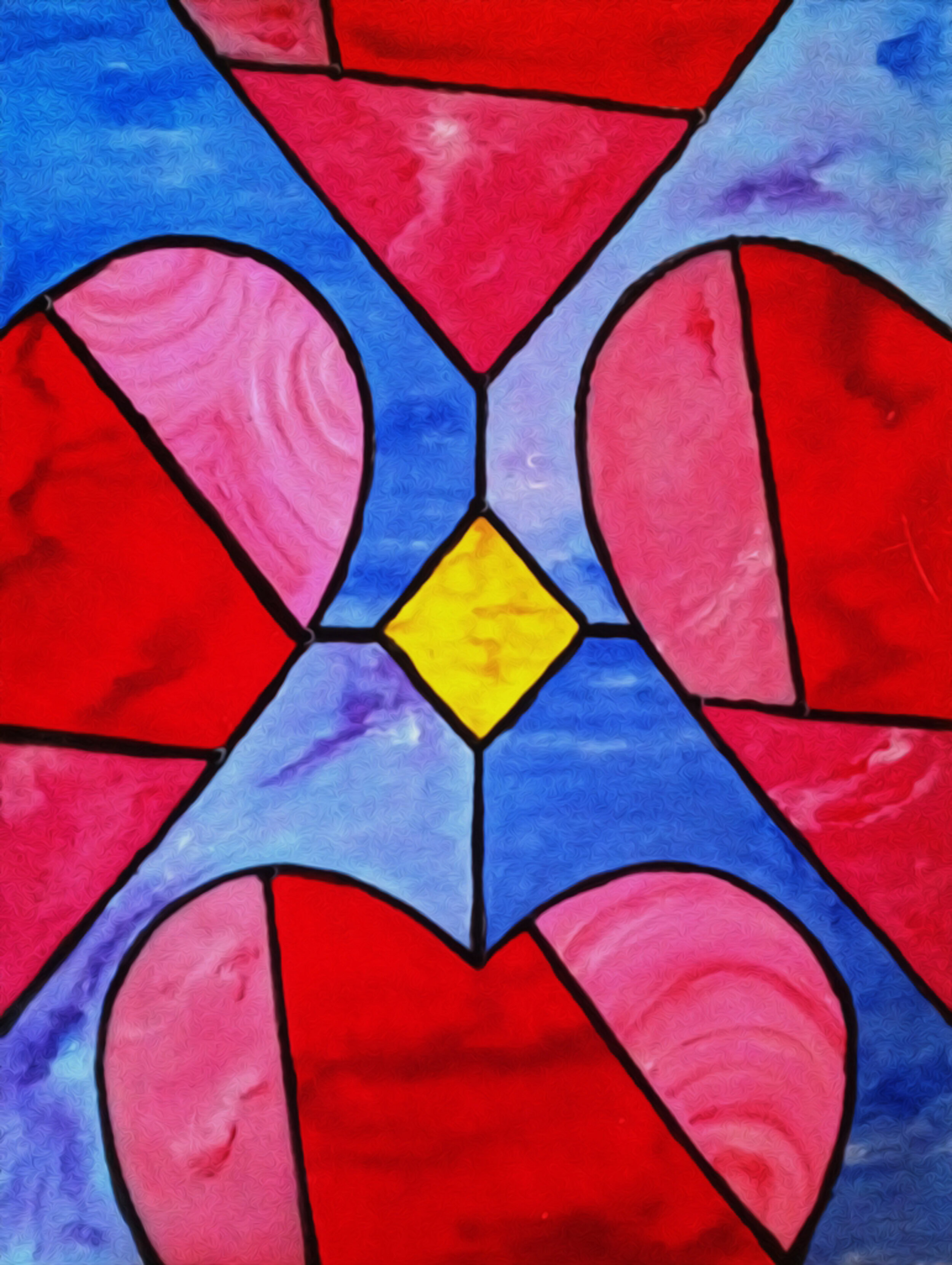 Heart Stained Glass