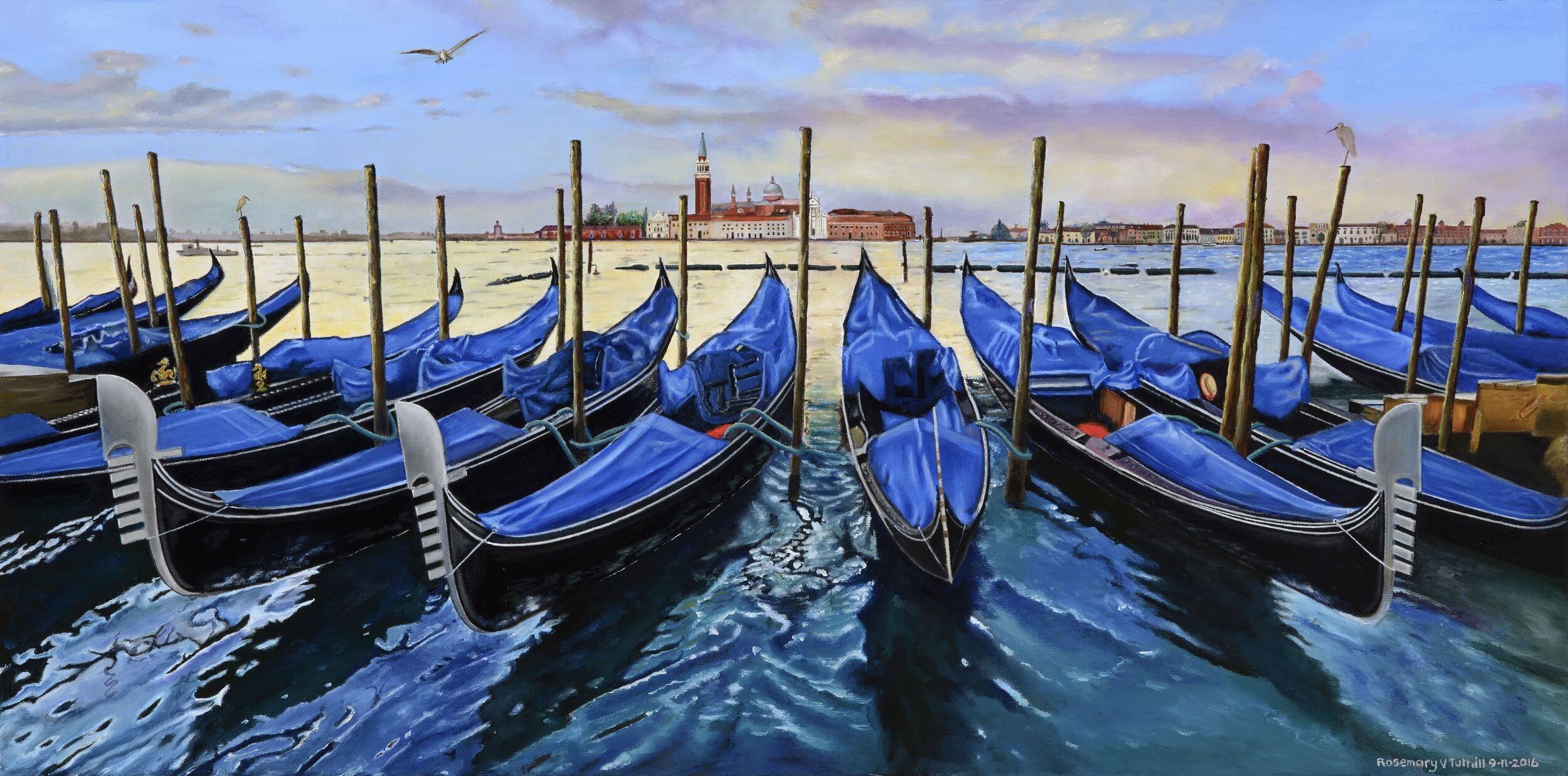 Gondolas at Dusk