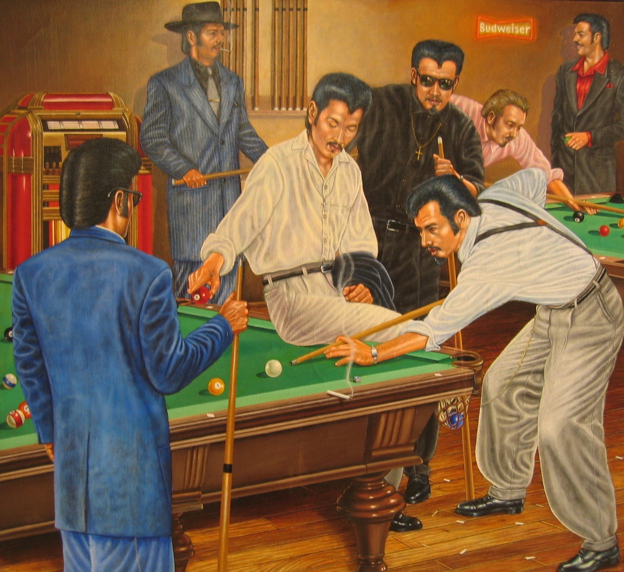 Mike's Pool Hall Gallery Wrap 18 x 14
