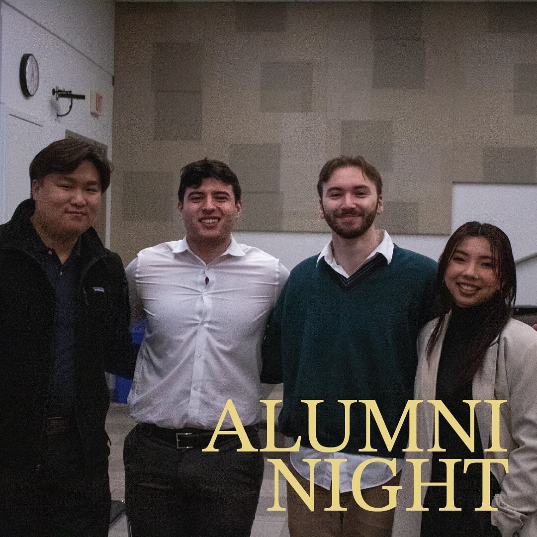 Thank you everyone for joining us at Alumni Night tonight! 

We hope you got a glimpse of what your future with DSP might look like! 

A huge thank you to Edon, Justin, Maddy, and Andrew for their time and willingness to share their experiences with 