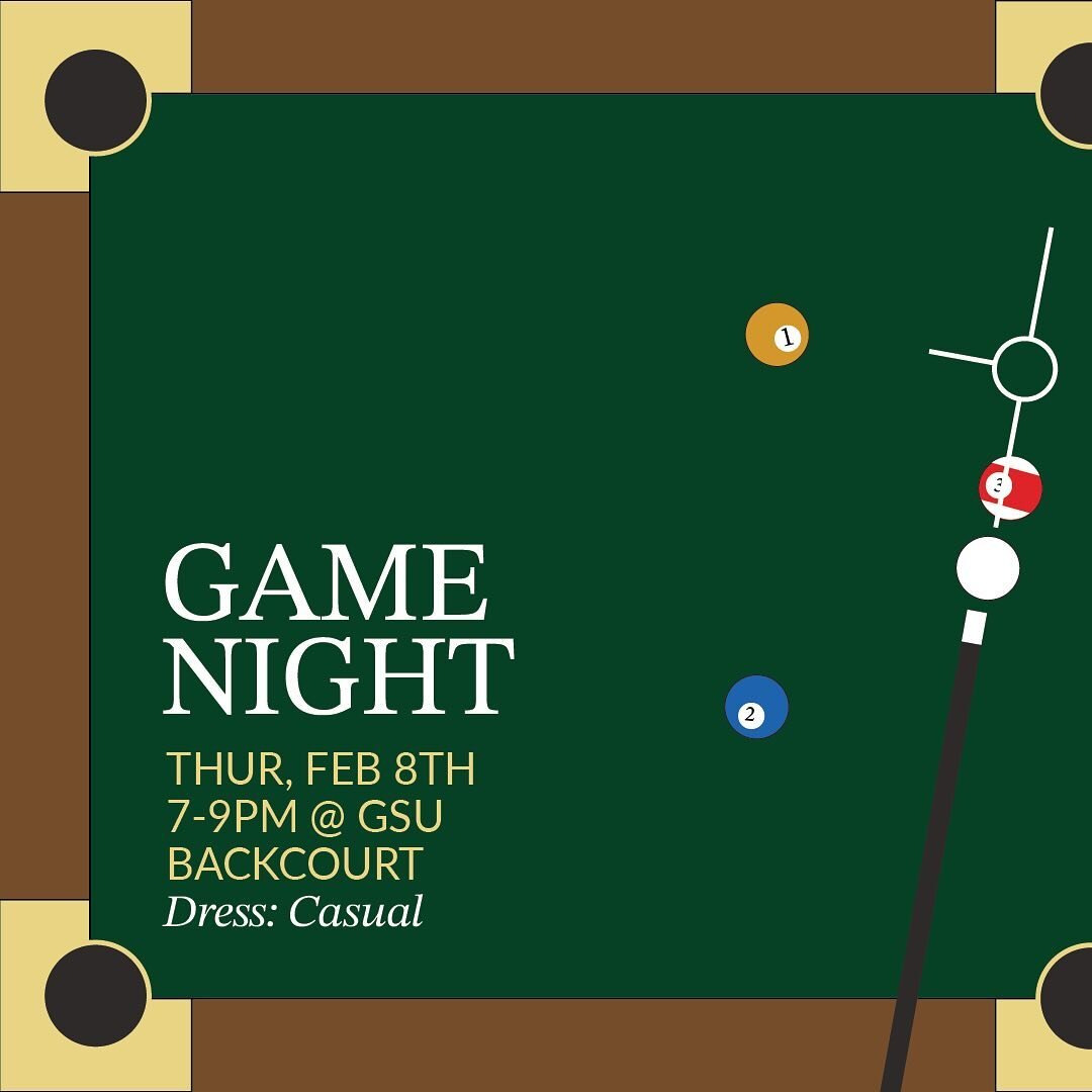 Our last event - GAME NIGHT - is today from 7-9PM at GSU BACKCOURT! 

Celebrate the ending of recruitment by playing Pictionary with brothers and fellow recruits! We hope to see you there! 

As a reminder, applications close TODAY at 11:59 pm. Make s