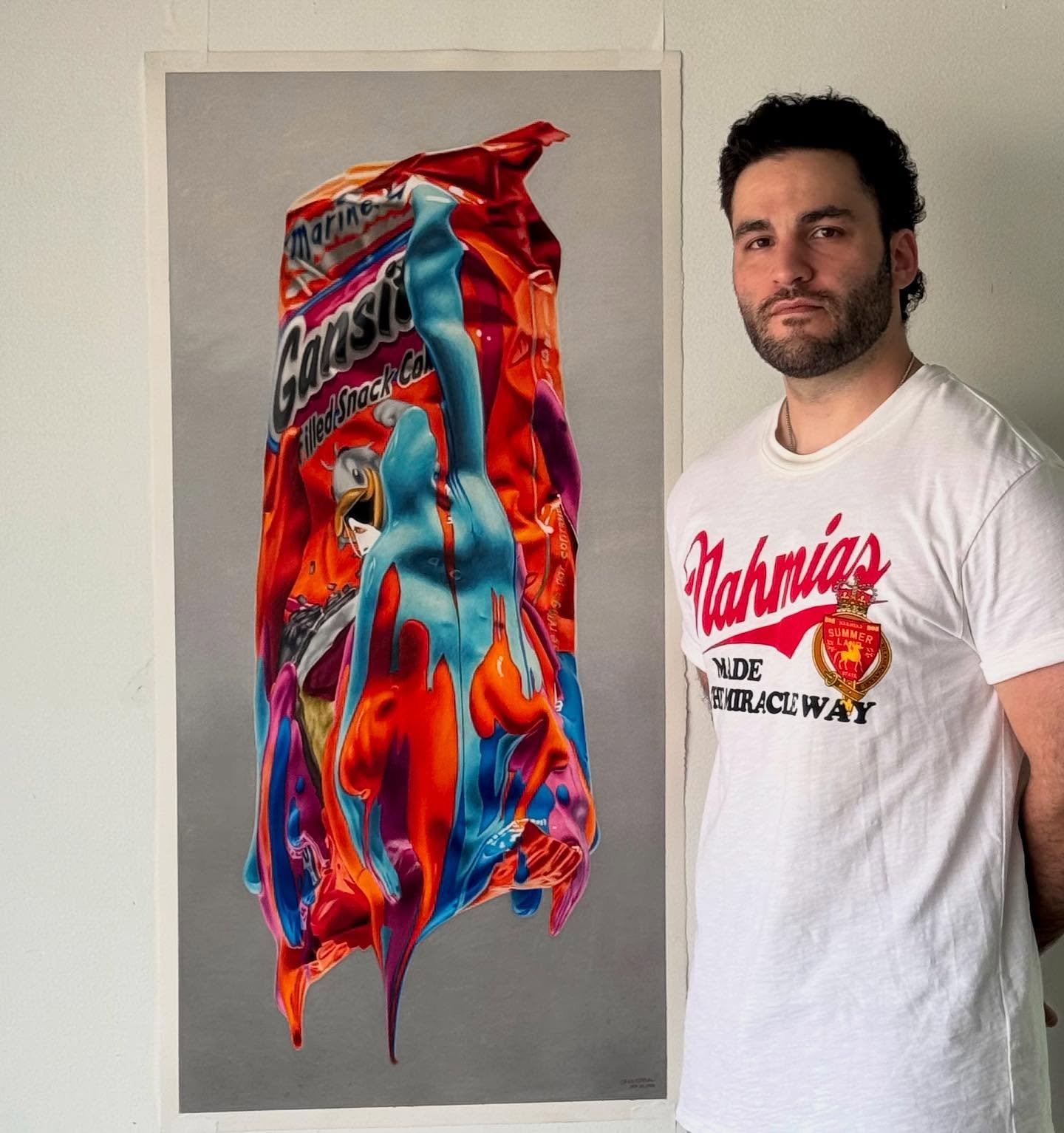 🚀
.
.
&ldquo;Gansito&rdquo;, wax crayon and pastel on paper, 46x22.5&rdquo; / 117x57.2cm, 2024
.
Photos by @_yosoybg