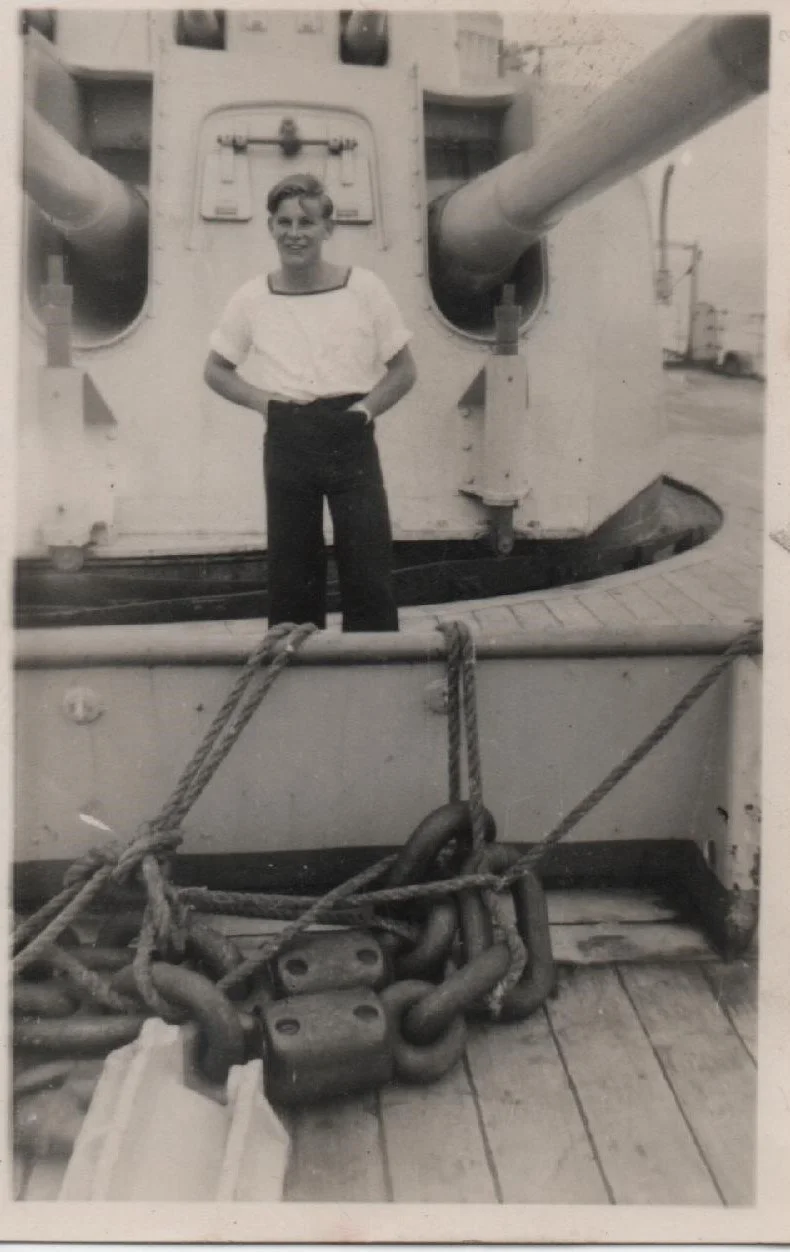 Dutton Brian 1948  HMS Belfast focsle.jpeg