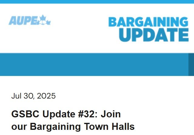 Bargaining Update - GSBC update #32