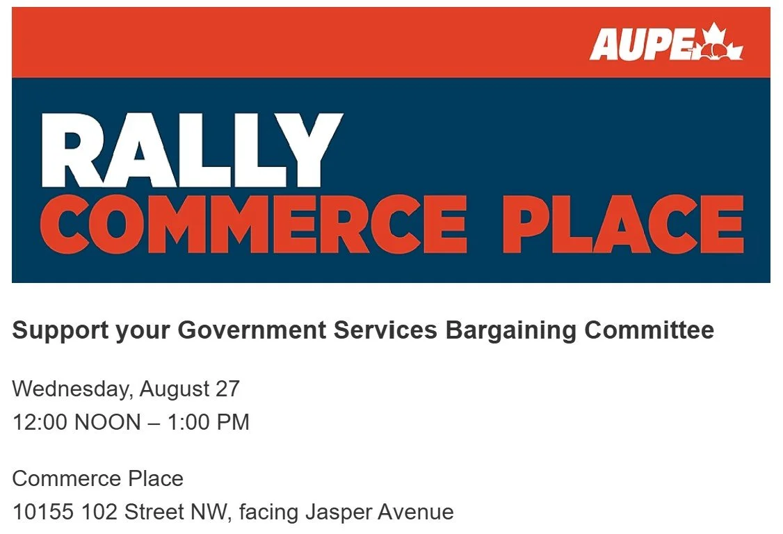 Rally at Commerce Place: Wednesday August 27 12nn