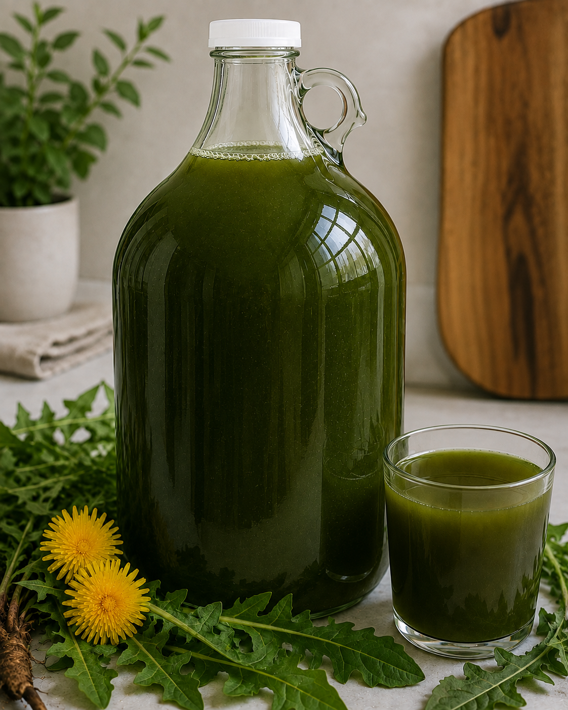 Dandelion Green Juice Still Life.png