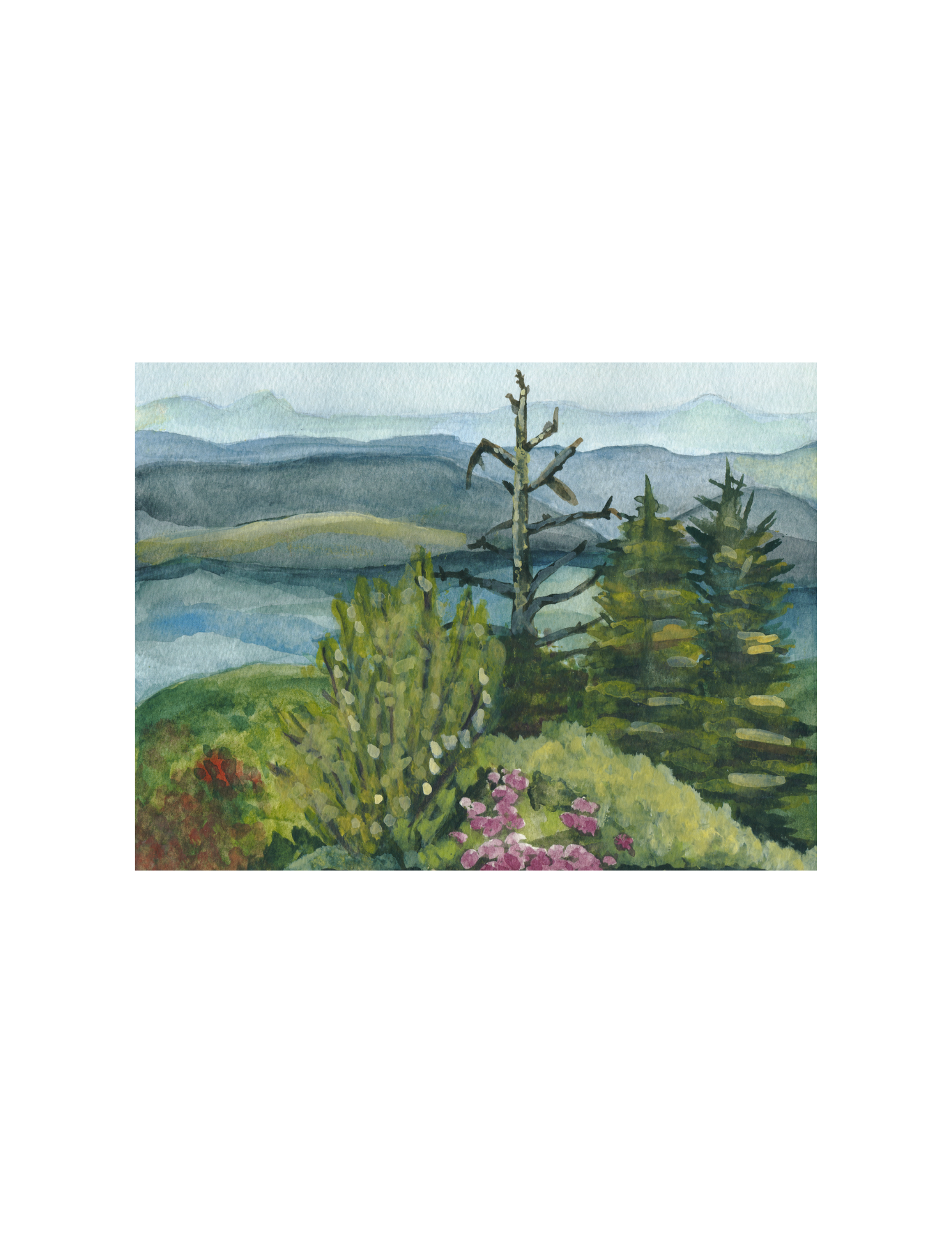 Blue Ridge Mountain Overlook - 5x7 Print