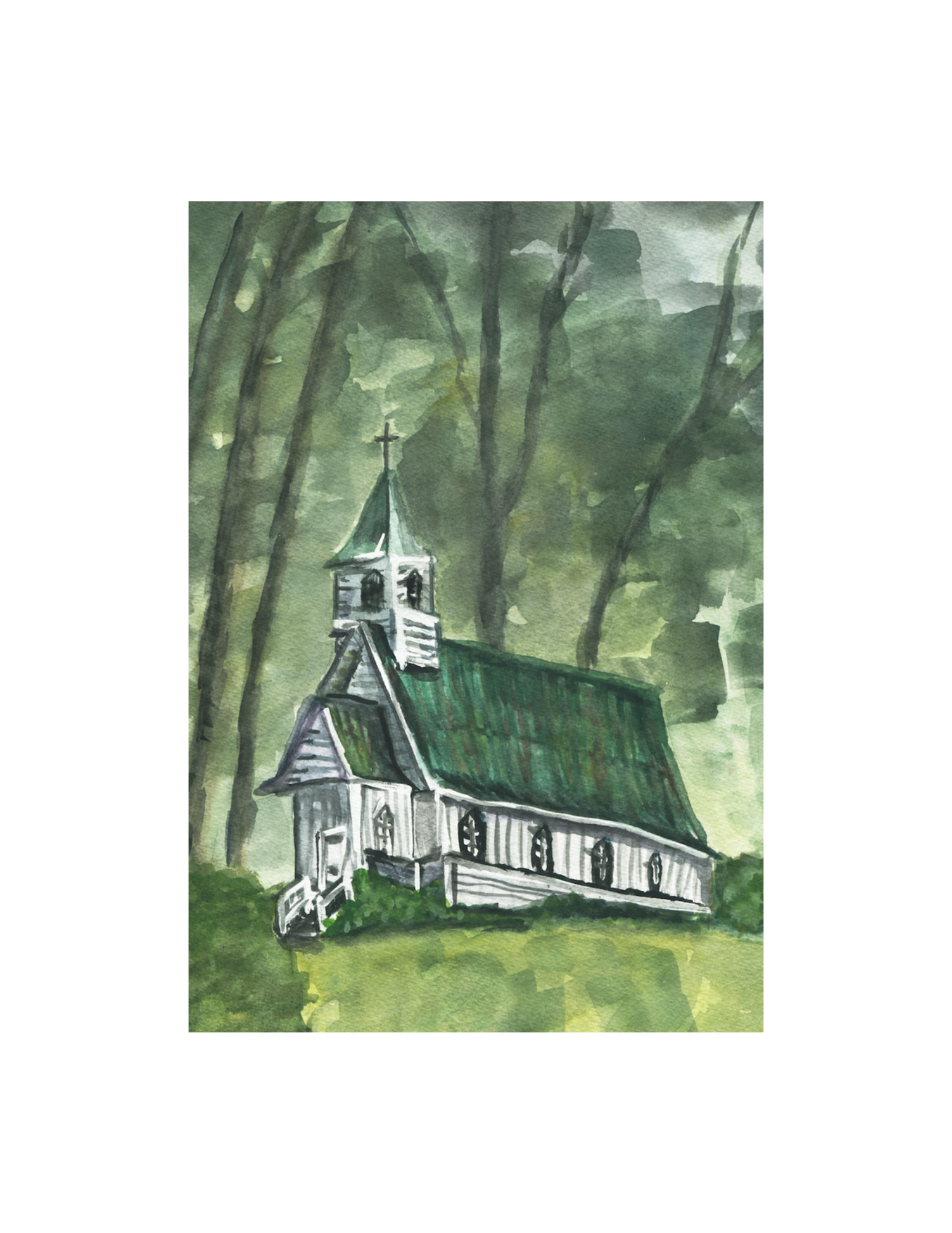Old Country Church - 5x7 Print