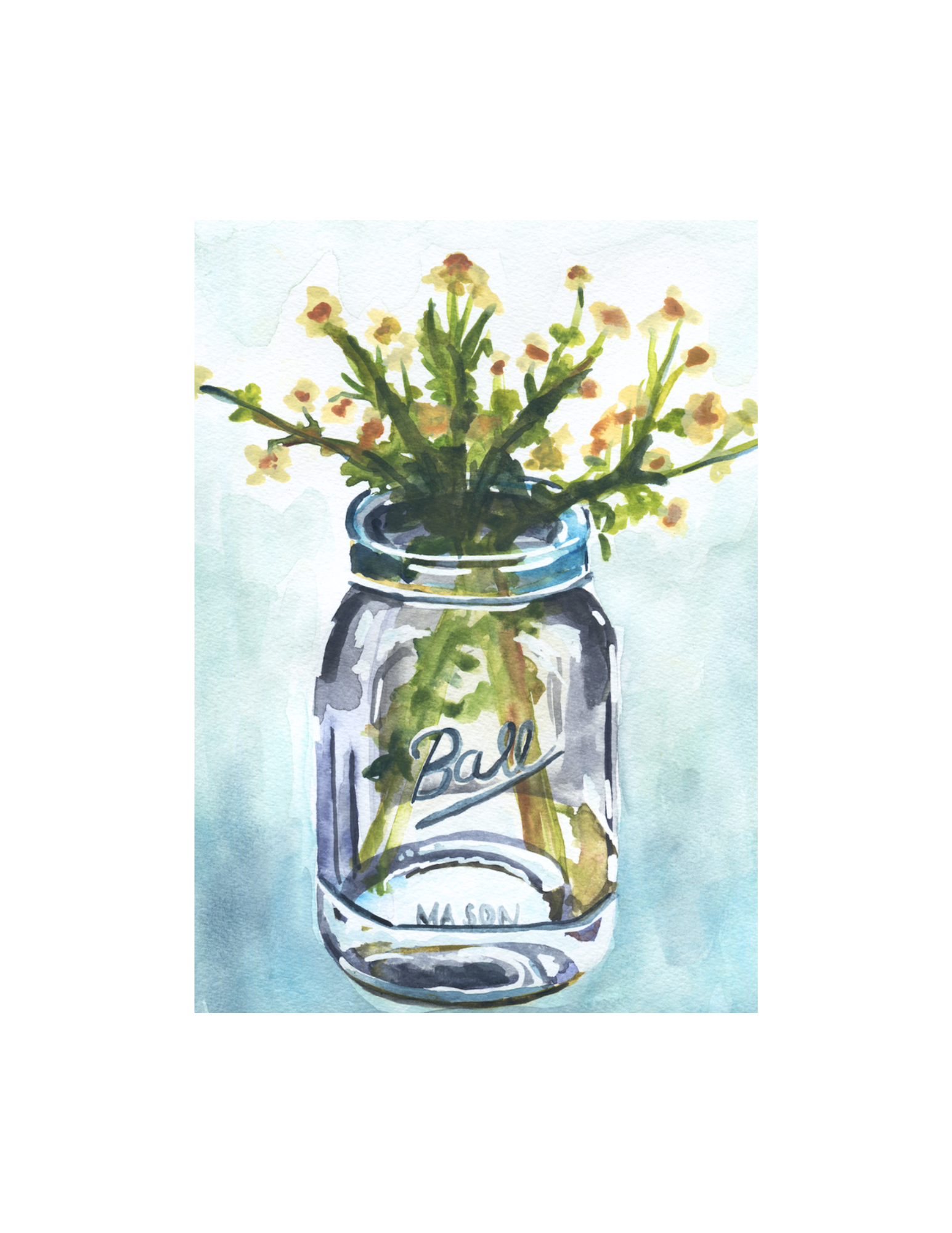 Mason Jar - 5x7 Print