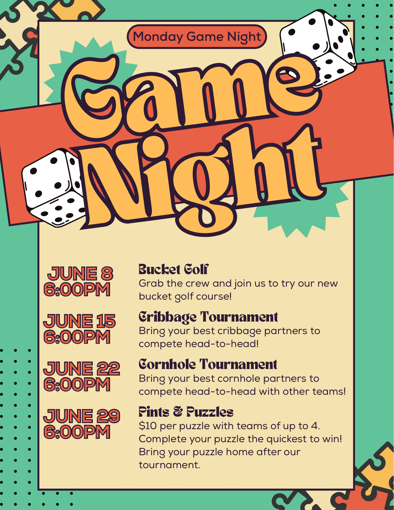 Monday Game Night