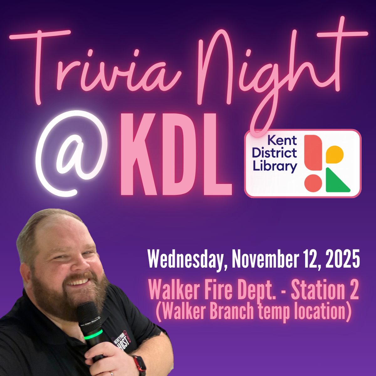 Trivia Night @ KDL: Walker Branch at the Walker Fire Dept. Station 2