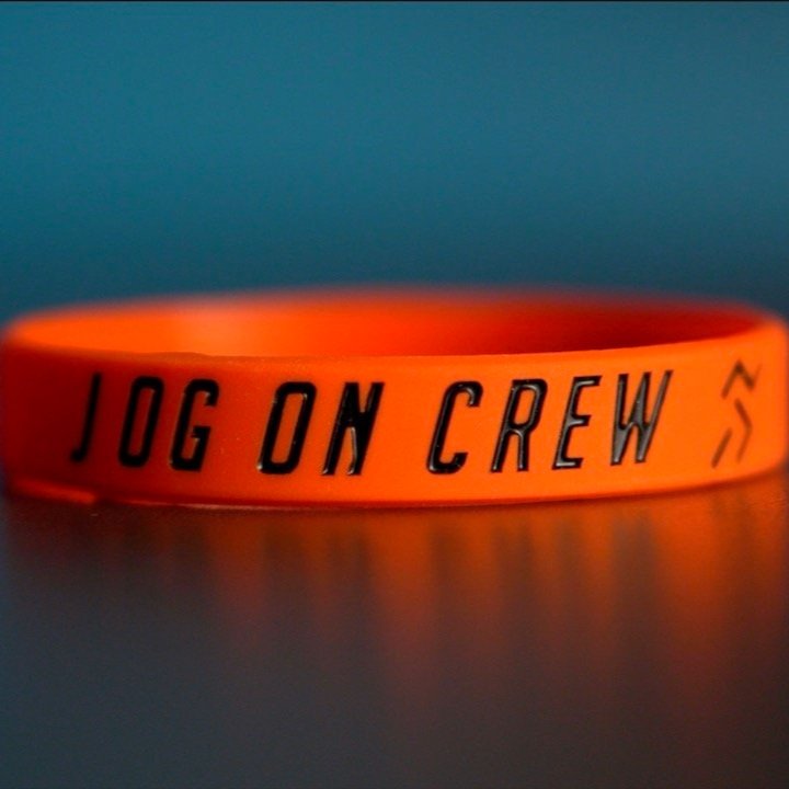JOG ON Crew Wristband ๐งกโญ๏ธ