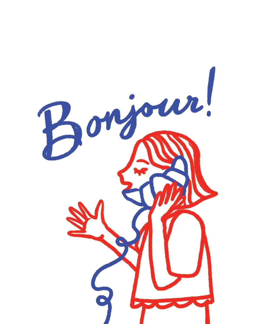 Oui should catch up ☎️🥐💙

#greetingcard #greetingcarddesign #everydaycard #digitalillustrator #womenofillustration #stationeryshop