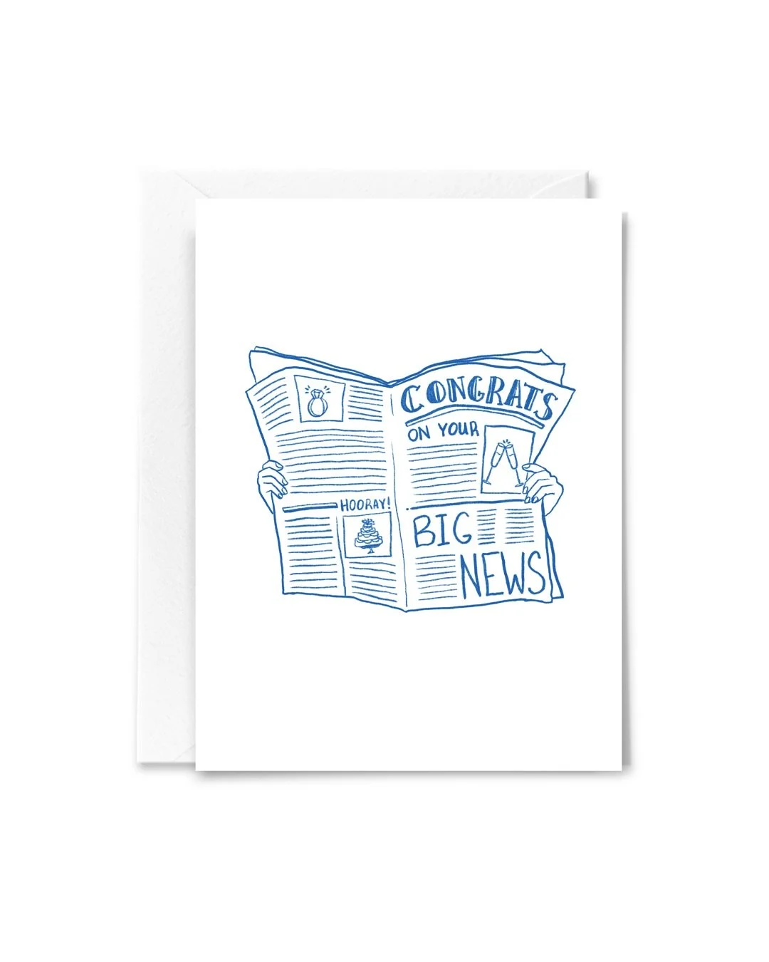 Extra! Extra! New congrats card!

#greetingcarddesign #greetingcard #stationerydesign #engagementcard