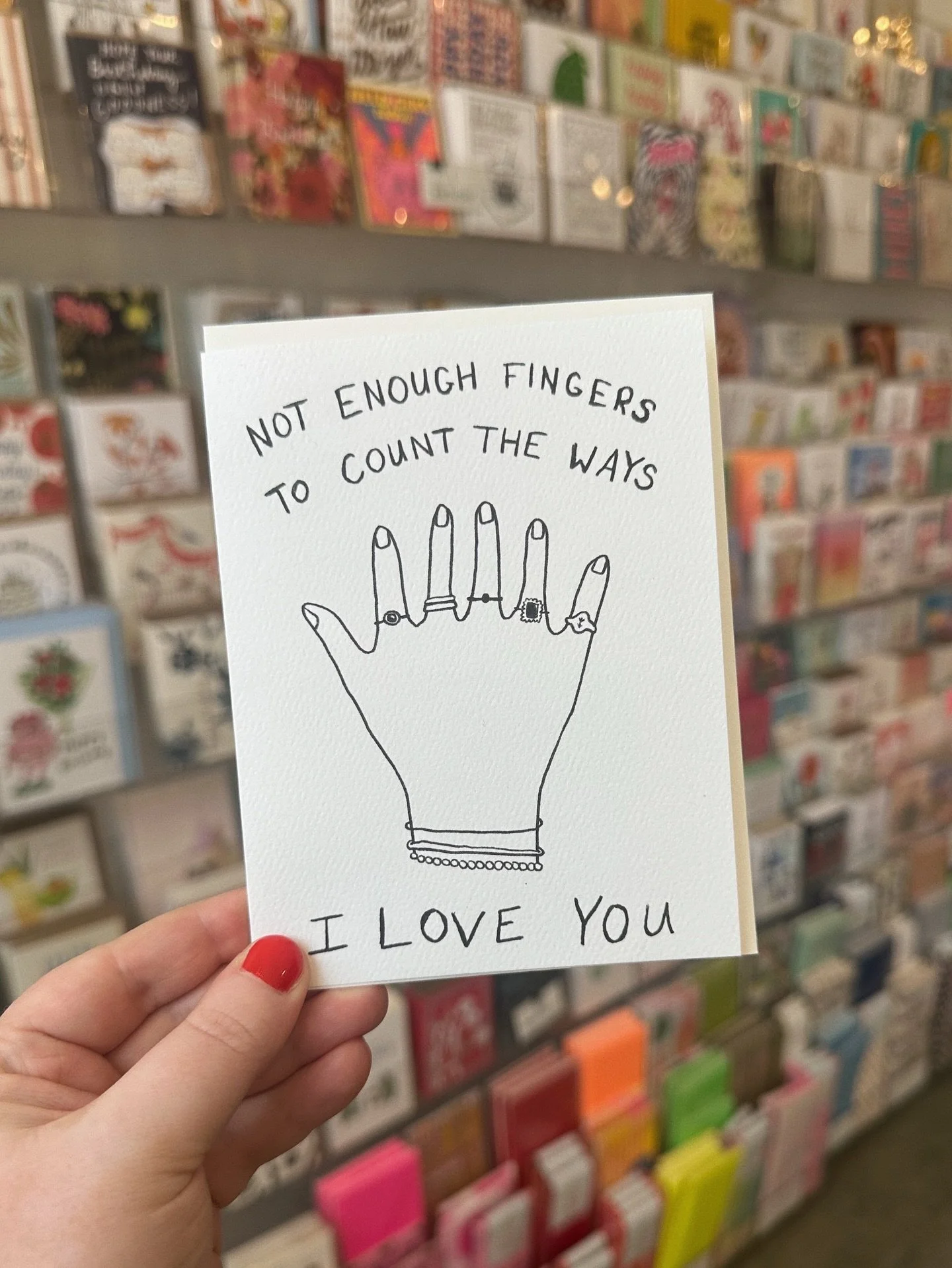 When ten just doesn&rsquo;t cut it ✋🤚

#greetingcarddesign #lovecard #stationerydesign #digitalillustration #womenofillustration