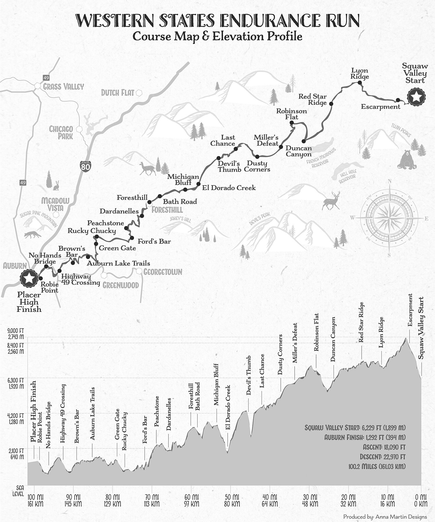 Get to the Sunshine Course Map & Elevation Profile