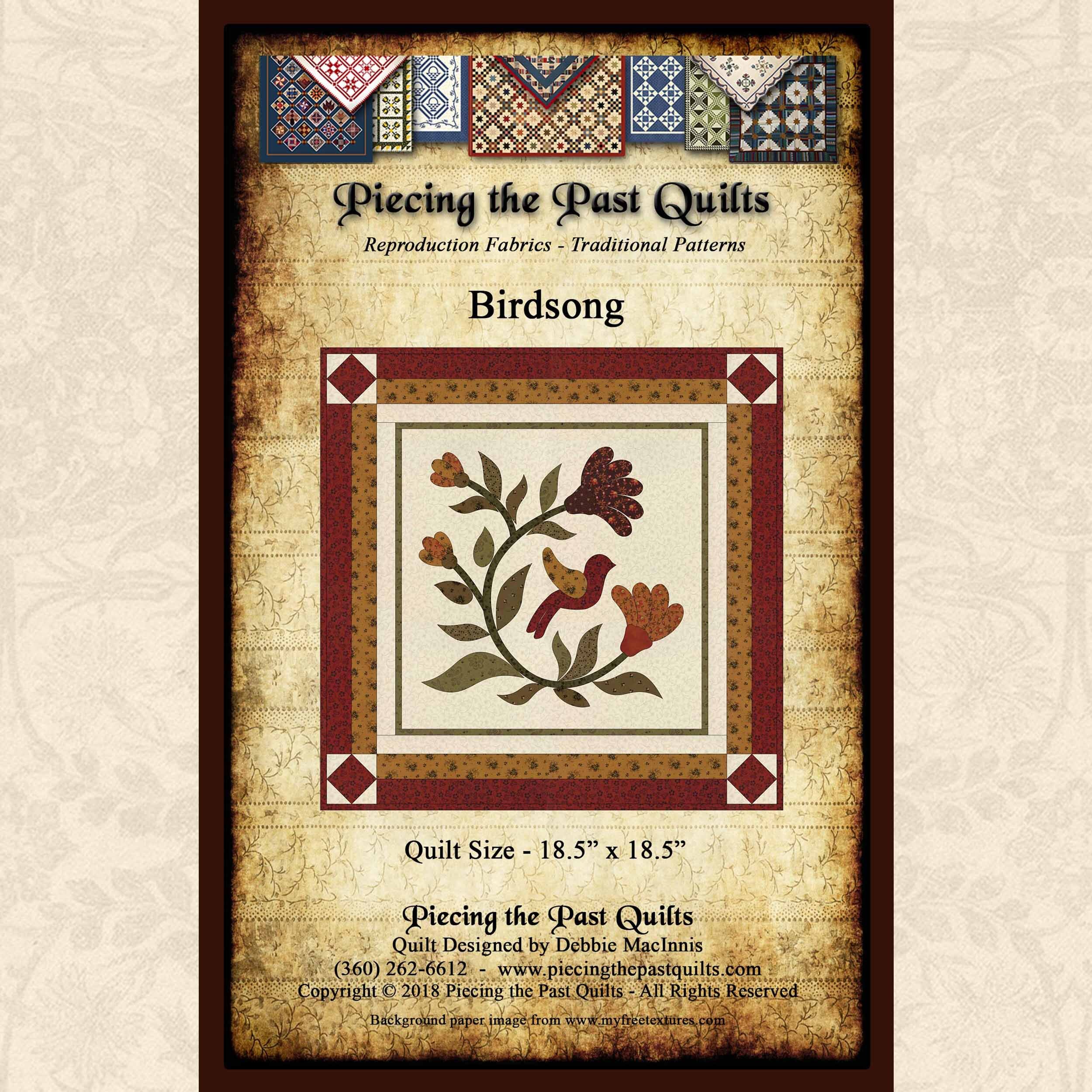 Piecing the Past Quilts - Mini Birdsong Quilt Pattern DOWNLOAD.jpg