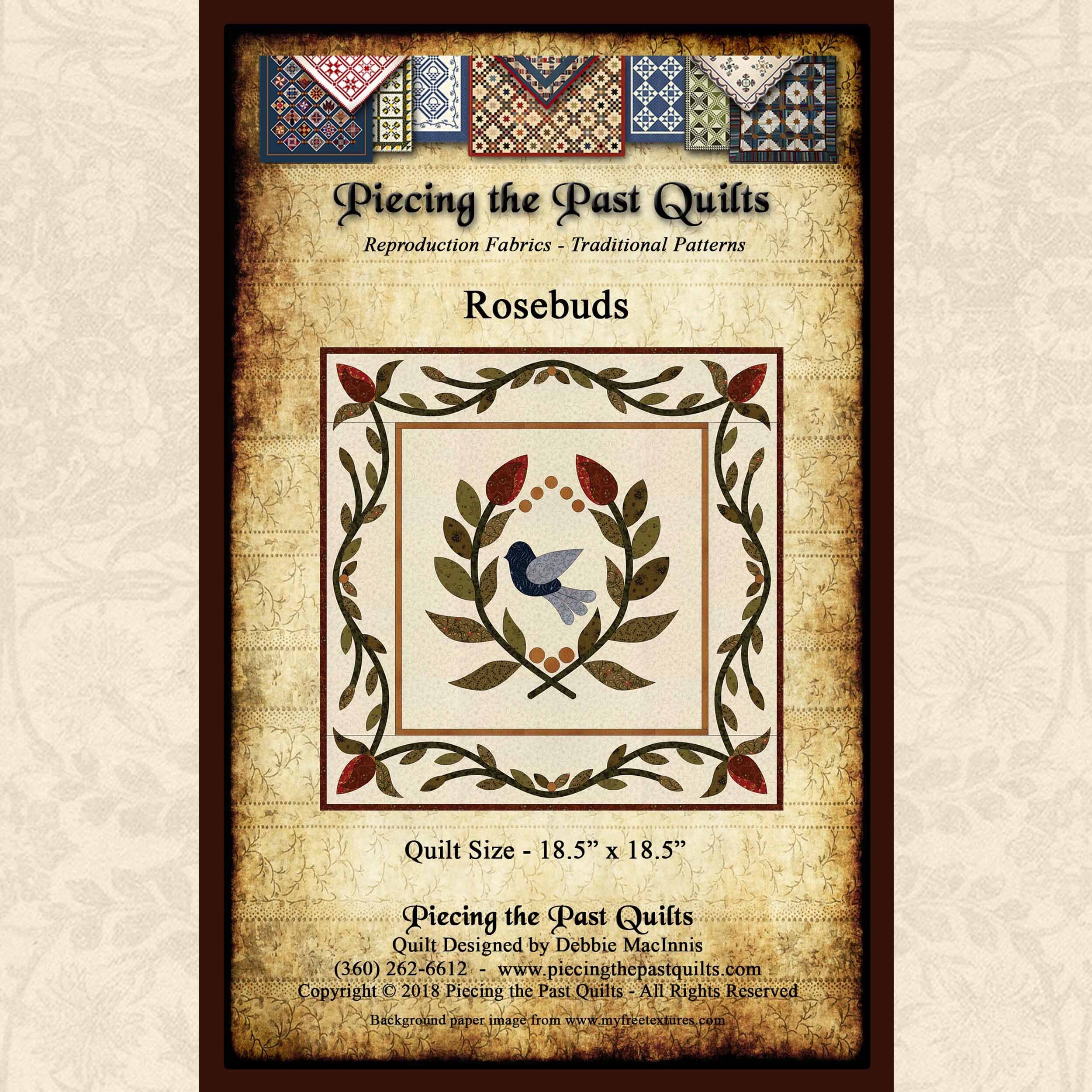Piecing the Past Quilts - Mini Rosebuds Quilt Pattern DOWNLOAD.jpg