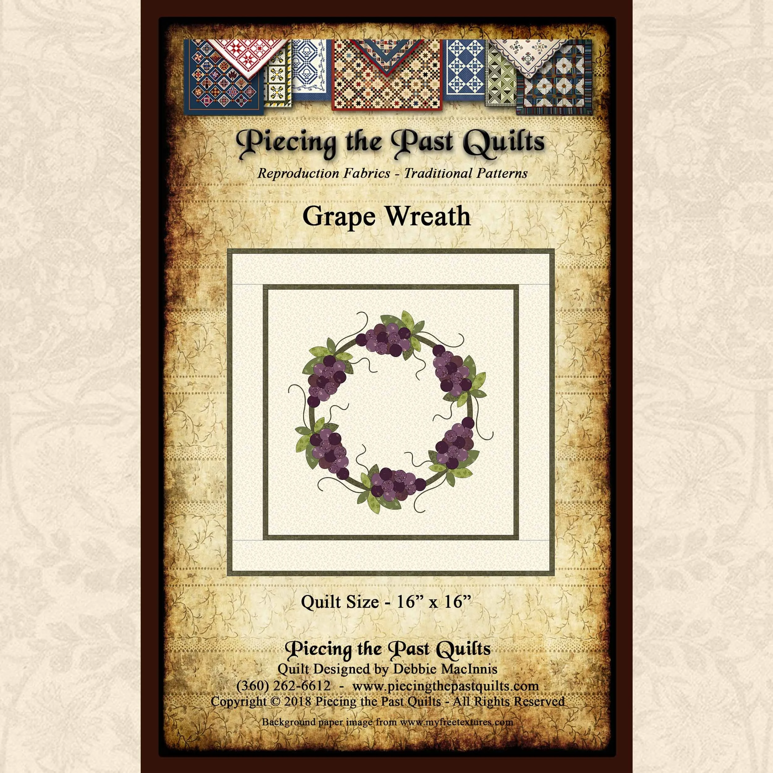Grape Wreath Pattern Download