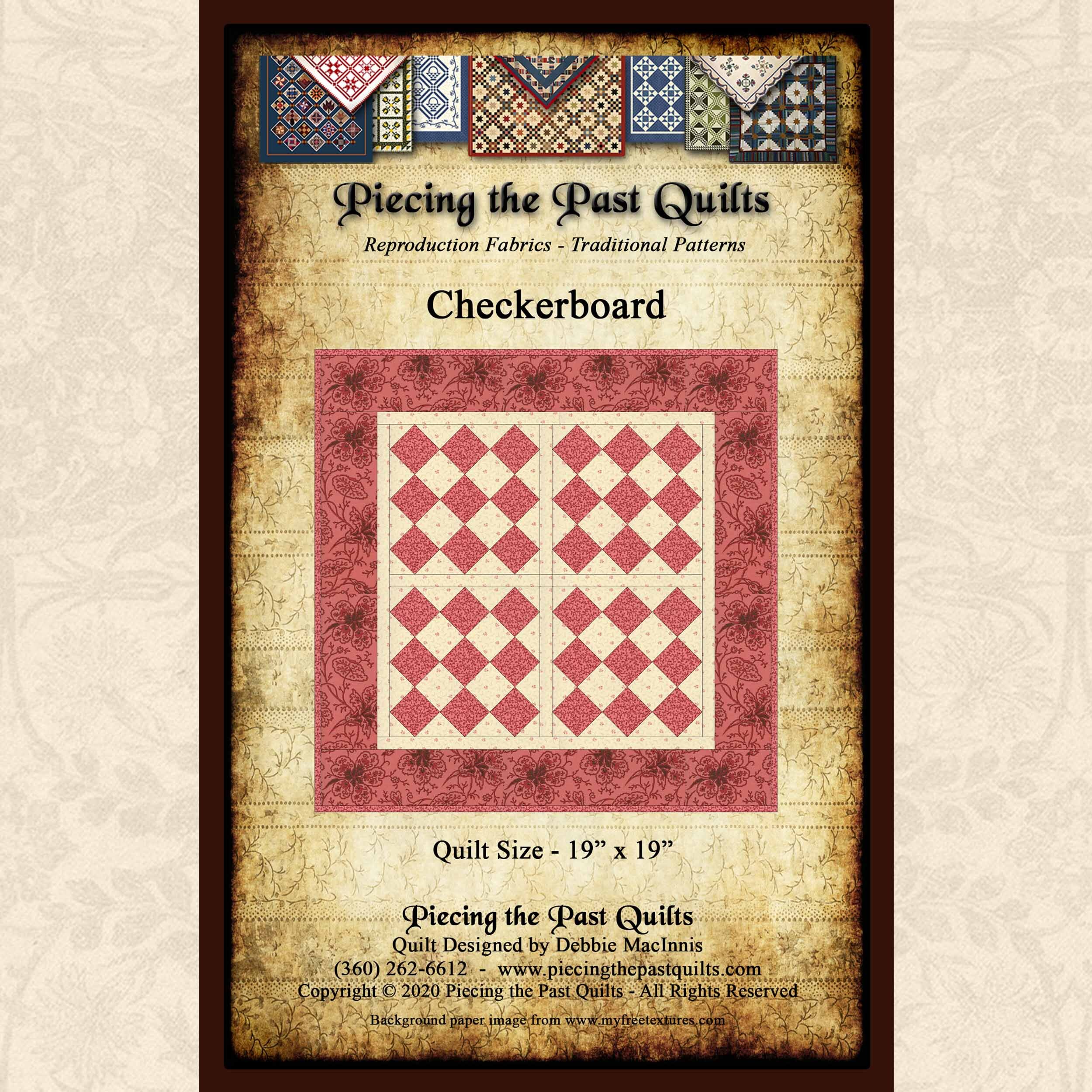 Piecing the Past Quilts - Mini Checkerboard Quilt Pattern DOWNLOAD.jpg
