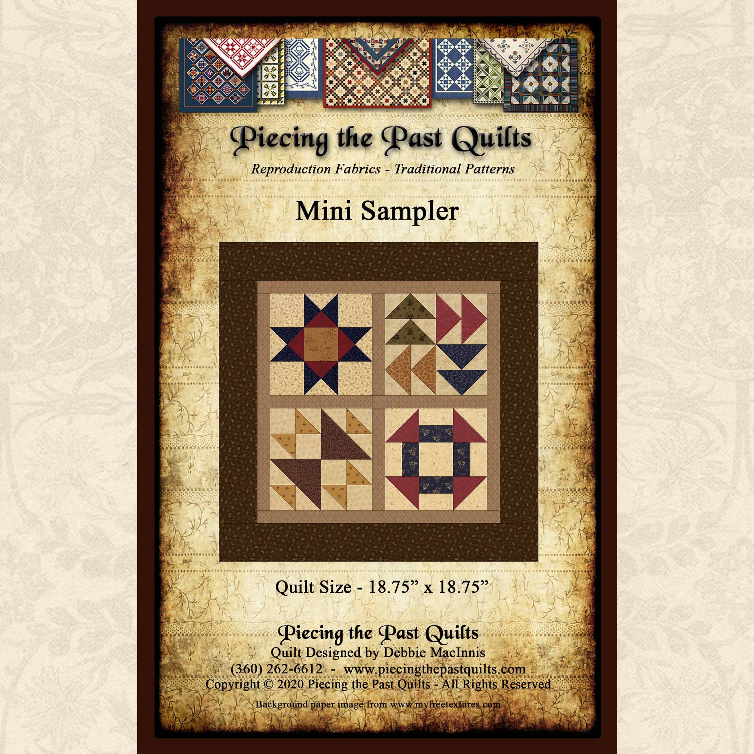 Piecing the Past Quilts - Mini Sampler Quilt Pattern DOWNLOAD.jpg