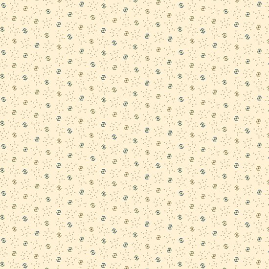 Old Blue Calicos 0208-Cream