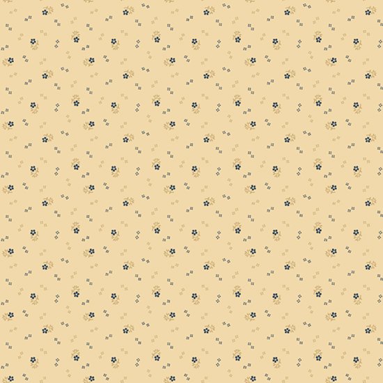 Old Blue Calicos 0207-Cream
