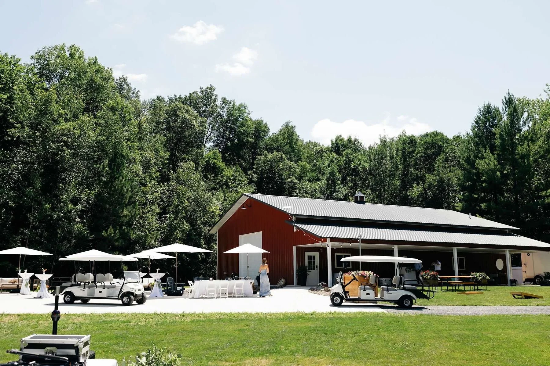 Summer backyard wedding in Wisconsin