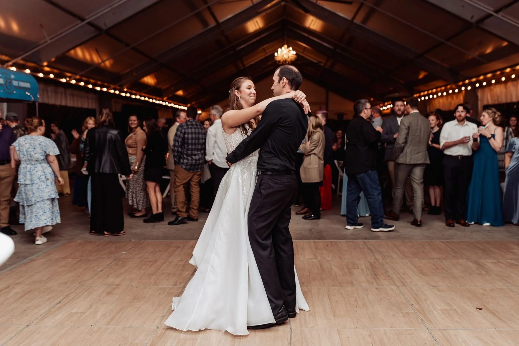 First dance at wedding venue in Sauk Rapids, MN