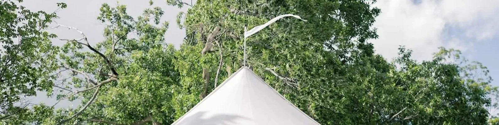 Sail cloth tent wedding at Lake Minnetonka, MN