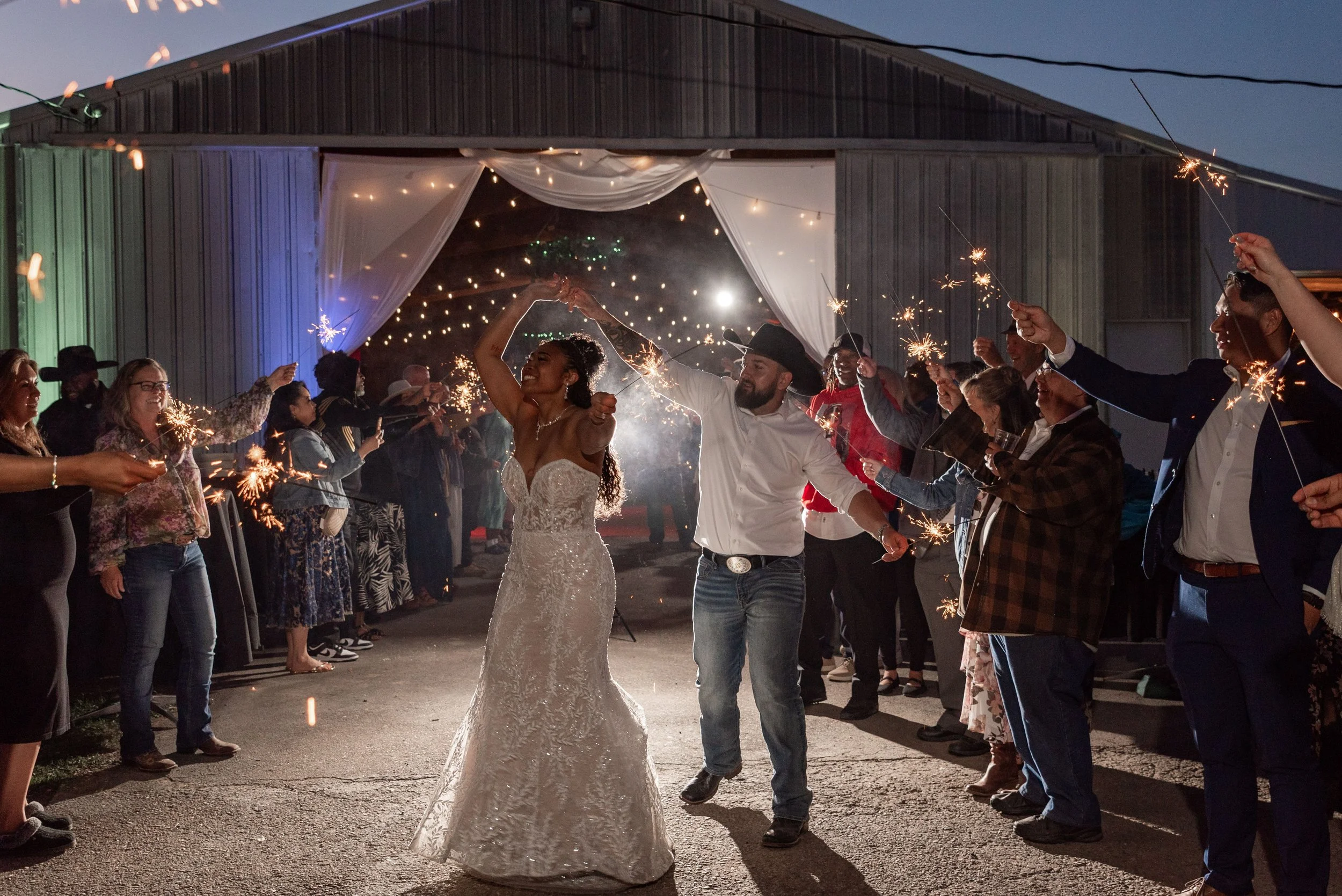 Backyard barn wedding