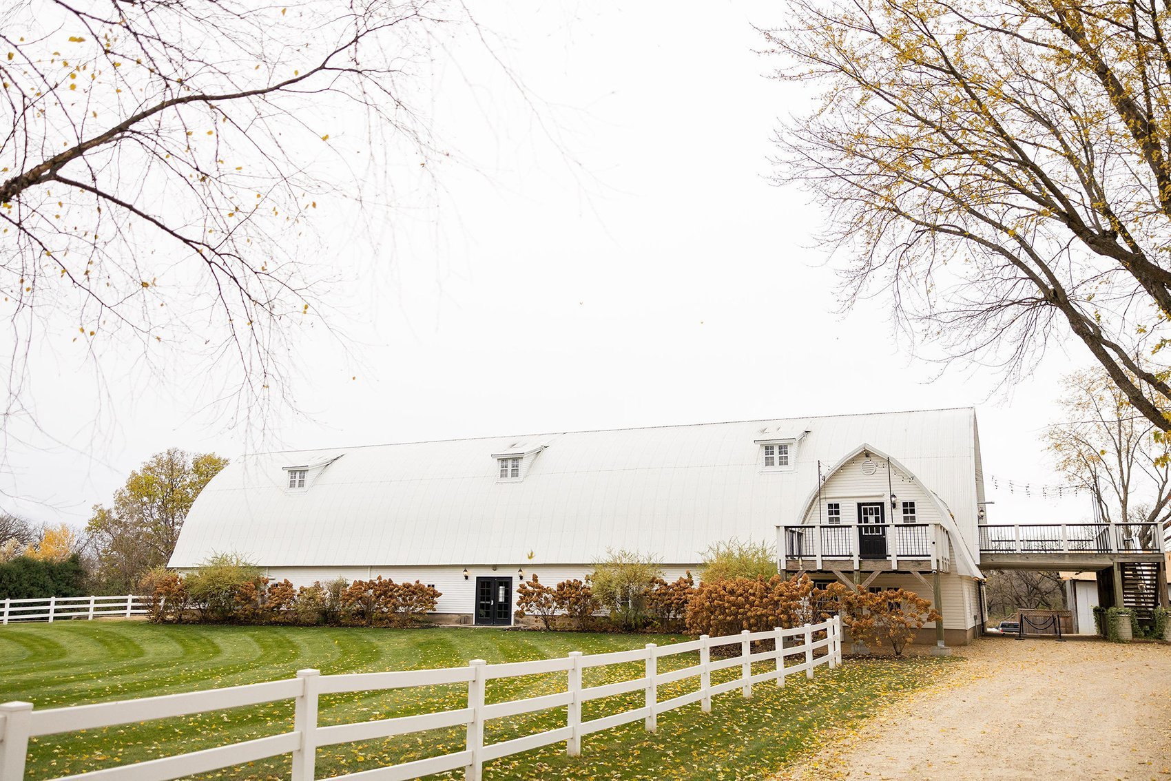 Autumn barn wedding venue