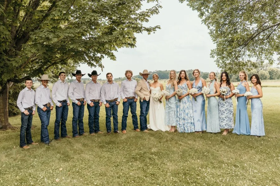 Wedding party at OutWest Arena