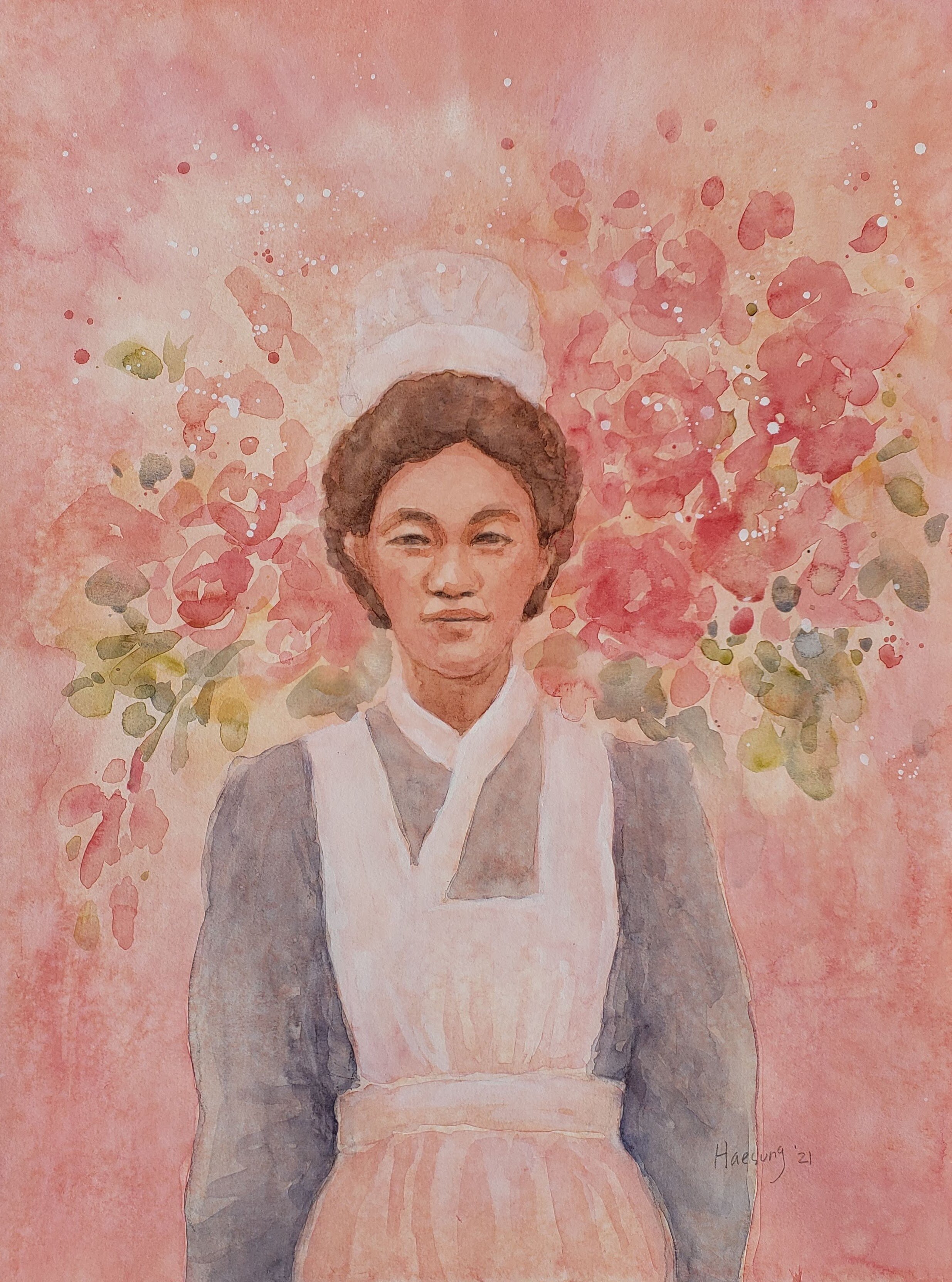 "The First Nurse"
- 18 x 24"