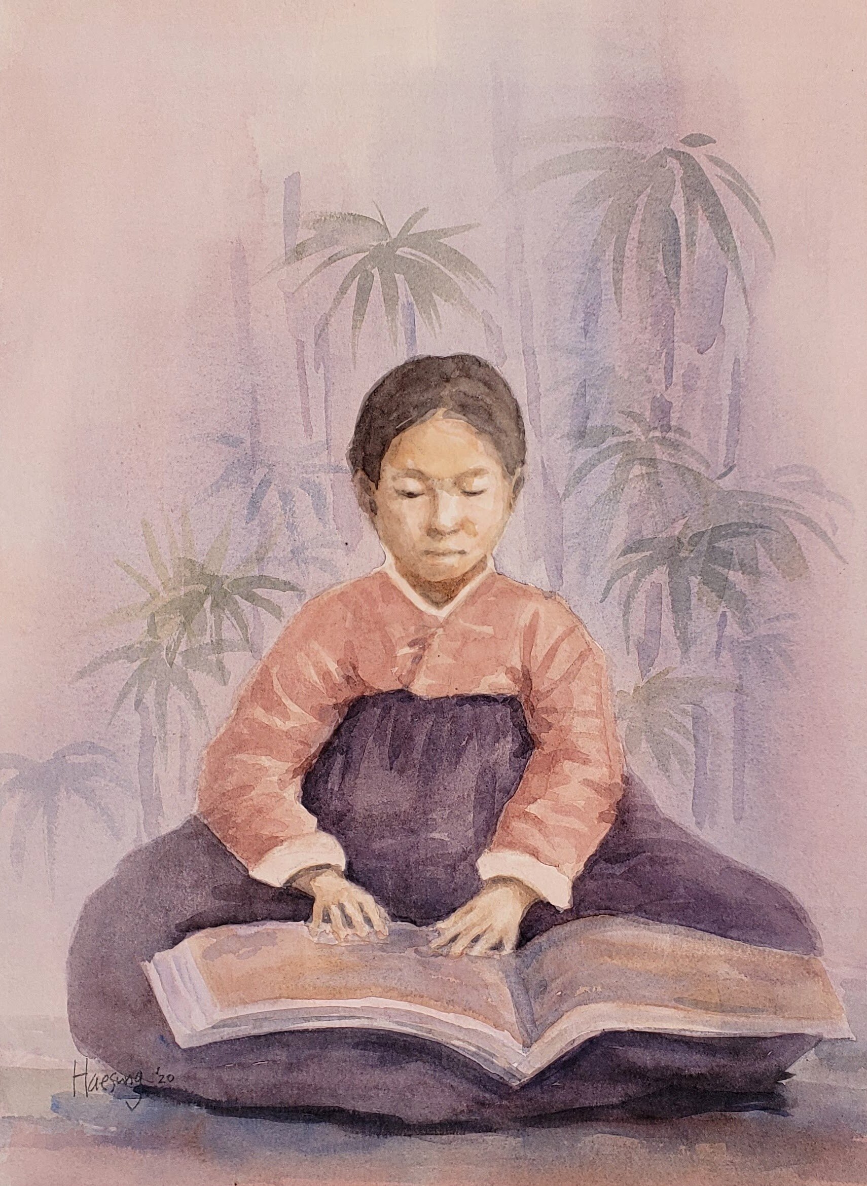 "A Blind Pupil"
- 14 x 20"