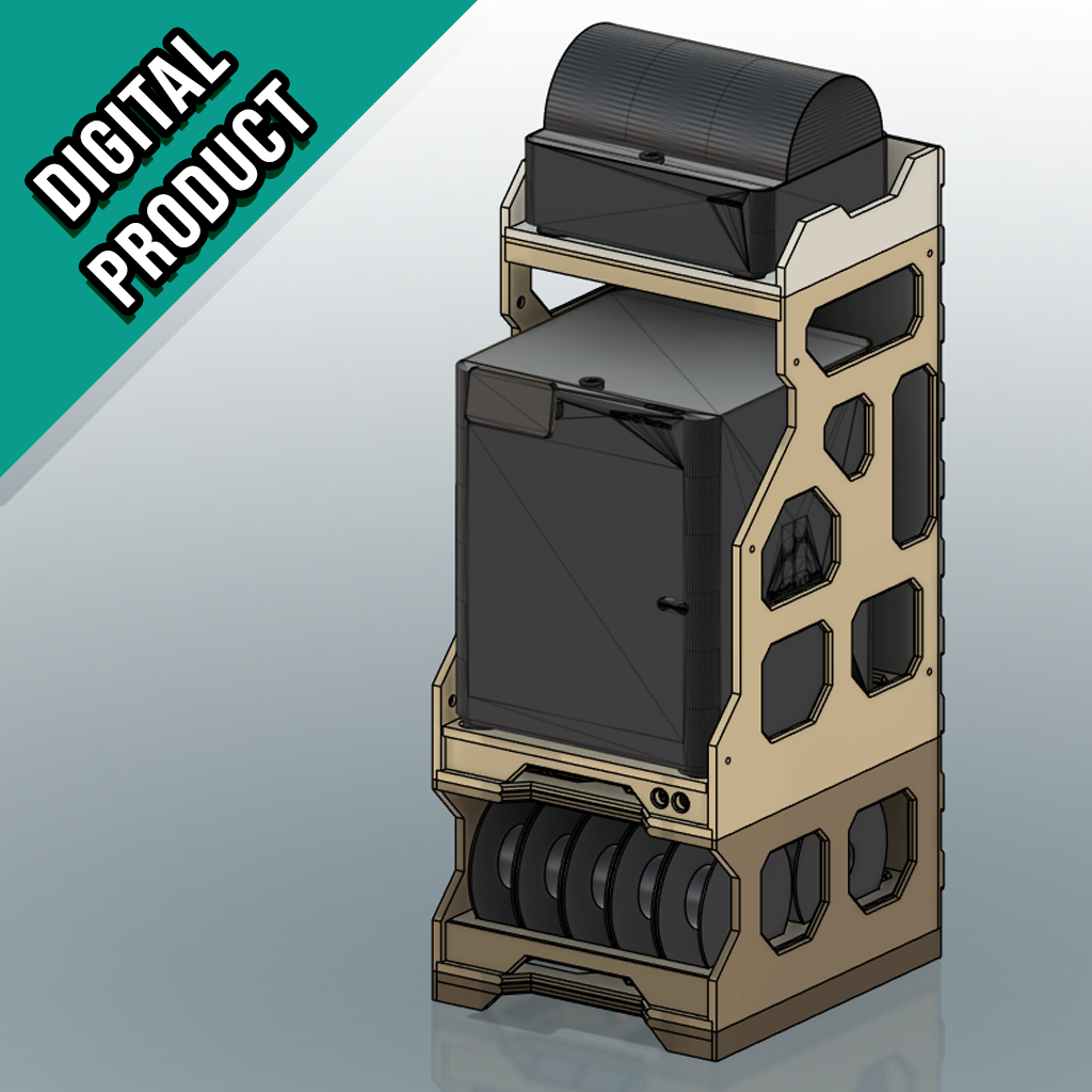 Bambulab P2S and X1-Carbon 3D Printer Stand (digital files)