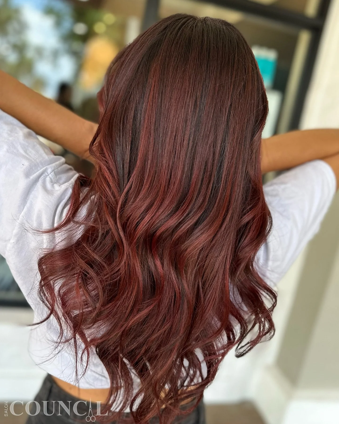 Rich, Bold &amp; Dimensional 🍷
Allan @filamhairartist created this stunning wine red dimensional balayage &mdash; a perfect blend of depth, shine, and vibrance that turns heads from every angle. ✨

Ready to refresh your color with something bold yet