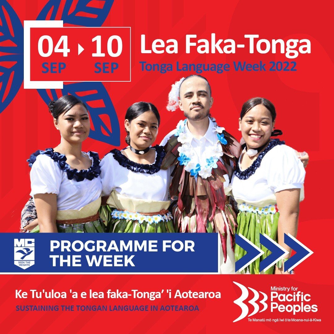 🇹🇴 Tongan Language Week 🇹🇴
This year&rsquo;s theme for Uike Kātoanga&rsquo;i &lsquo;o e lea faka-Tonga - Tonga Language Week - is: Ke Tu'uloa 'a e lea faka-Tonga 'i Aotearoa, which means Sustaining the Tonga Language in Aotearoa. 

Ke Tu'uloa 'a 