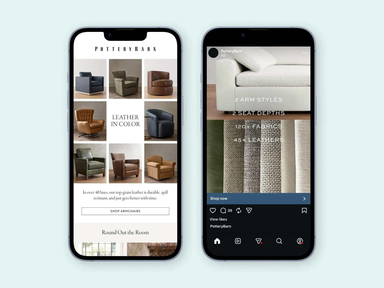 Pottery Barn Upholstery