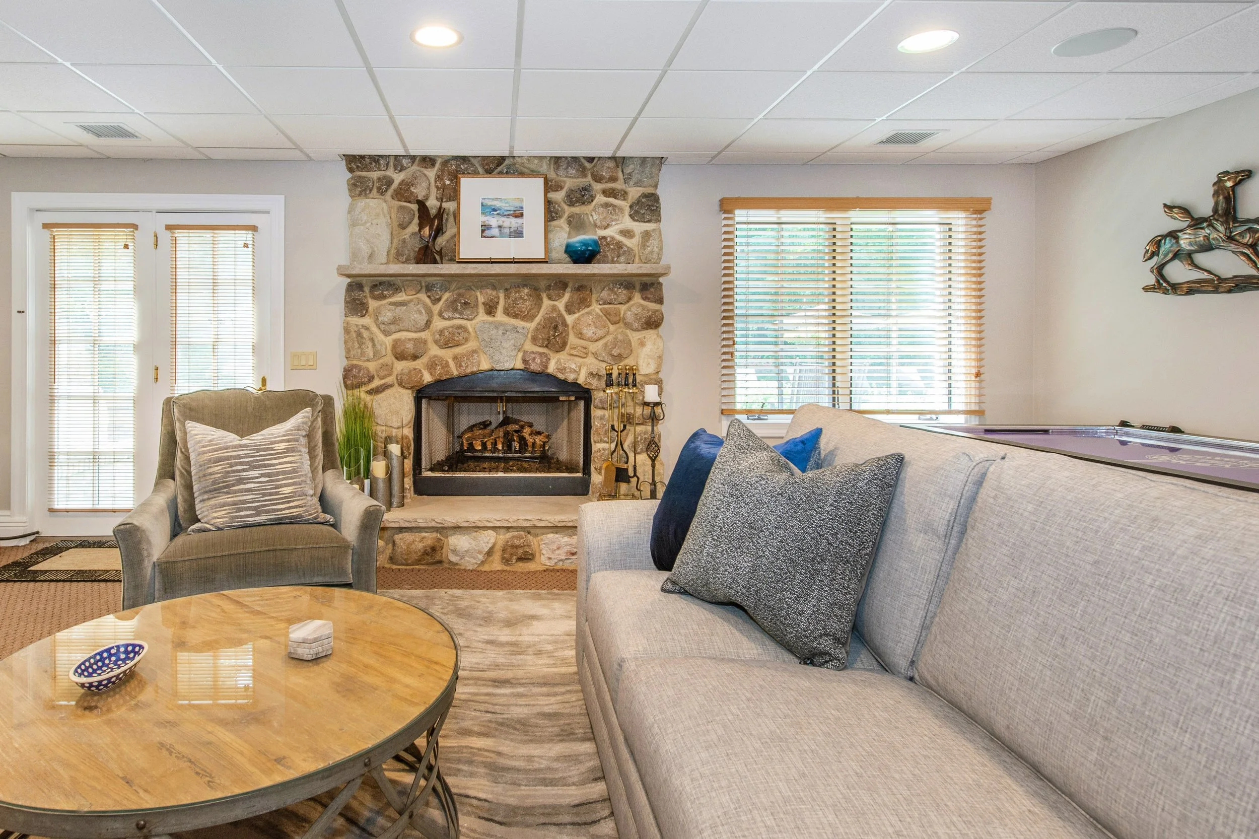 Stone Hearth Living Room