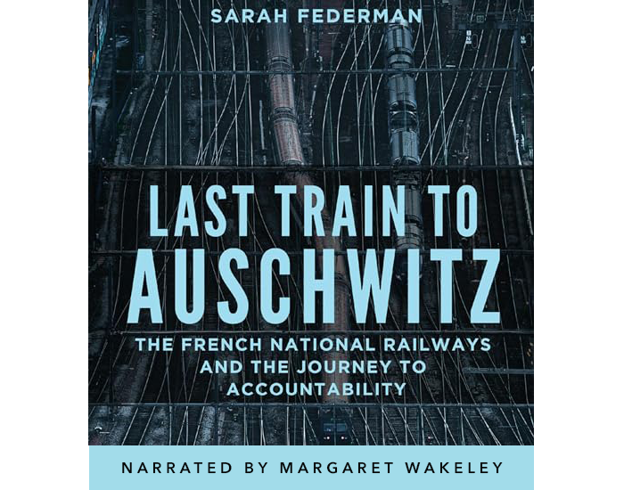 text over aerial view of train tracks