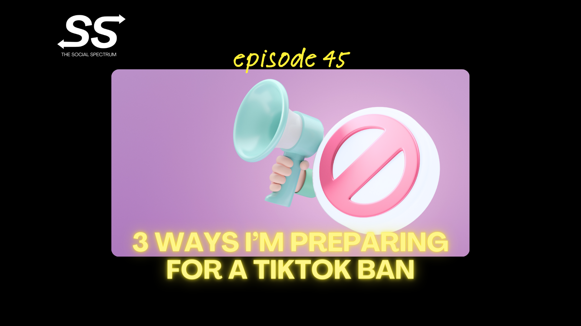 3 Ways I’m Preparing For A TikTok Ban [episode 45]