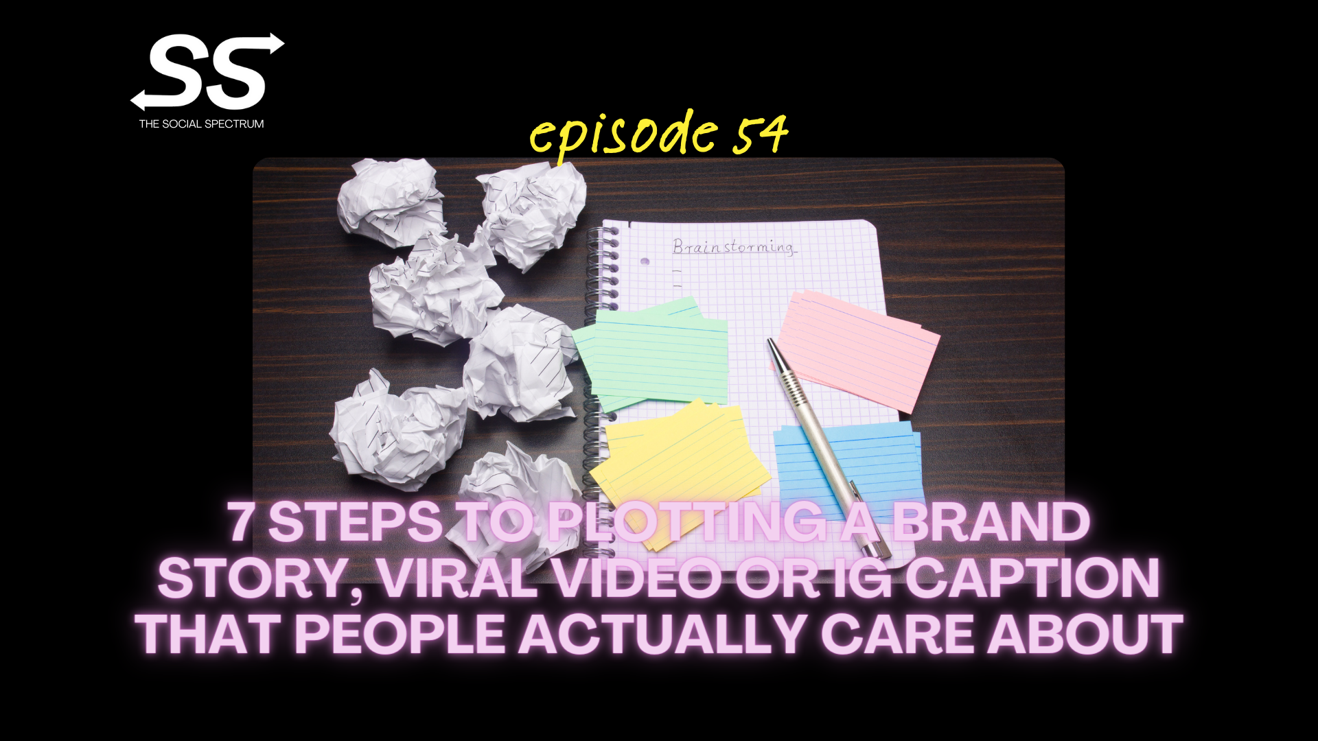 7 Steps to Plotting a Brand Story, Viral Video or IG Caption That People Actually Care About [episode 54]