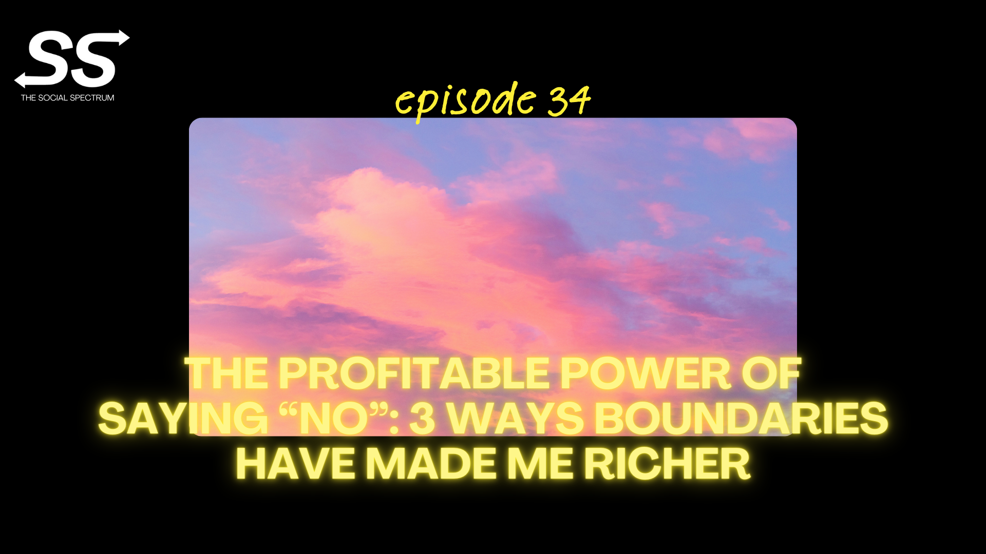 A sky full of scattered clouds colored in pink, purple and orange hues