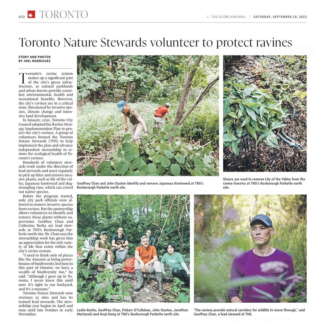 Well looks like another mentee Joel Rodriguez has some work in the @globeandmail