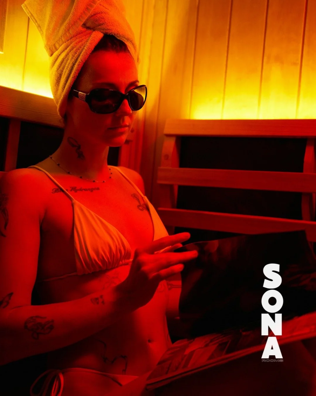 Recovering from long weekend antics like a pro&mdash;sunglasses on, hair wrapped, electrolytes in the water, and 60&deg;C of pure redemption. Sona Rooms: where the chaos melts and the glow begins. 

Book your post-weekend session now for the most ele
