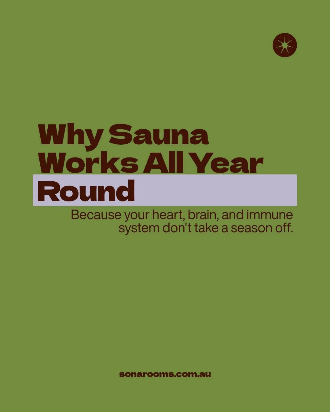 Sauna has long been typecast as a winter ritual &mdash; a refuge from the cold. But the research tells a far more compelling story. 🔥

Beyond relaxation, regular sauna use has been linked to cardiovascular health, brain health, immune function, meta