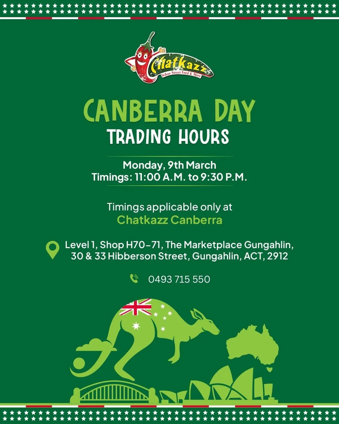 Canberra Day Trading Hours