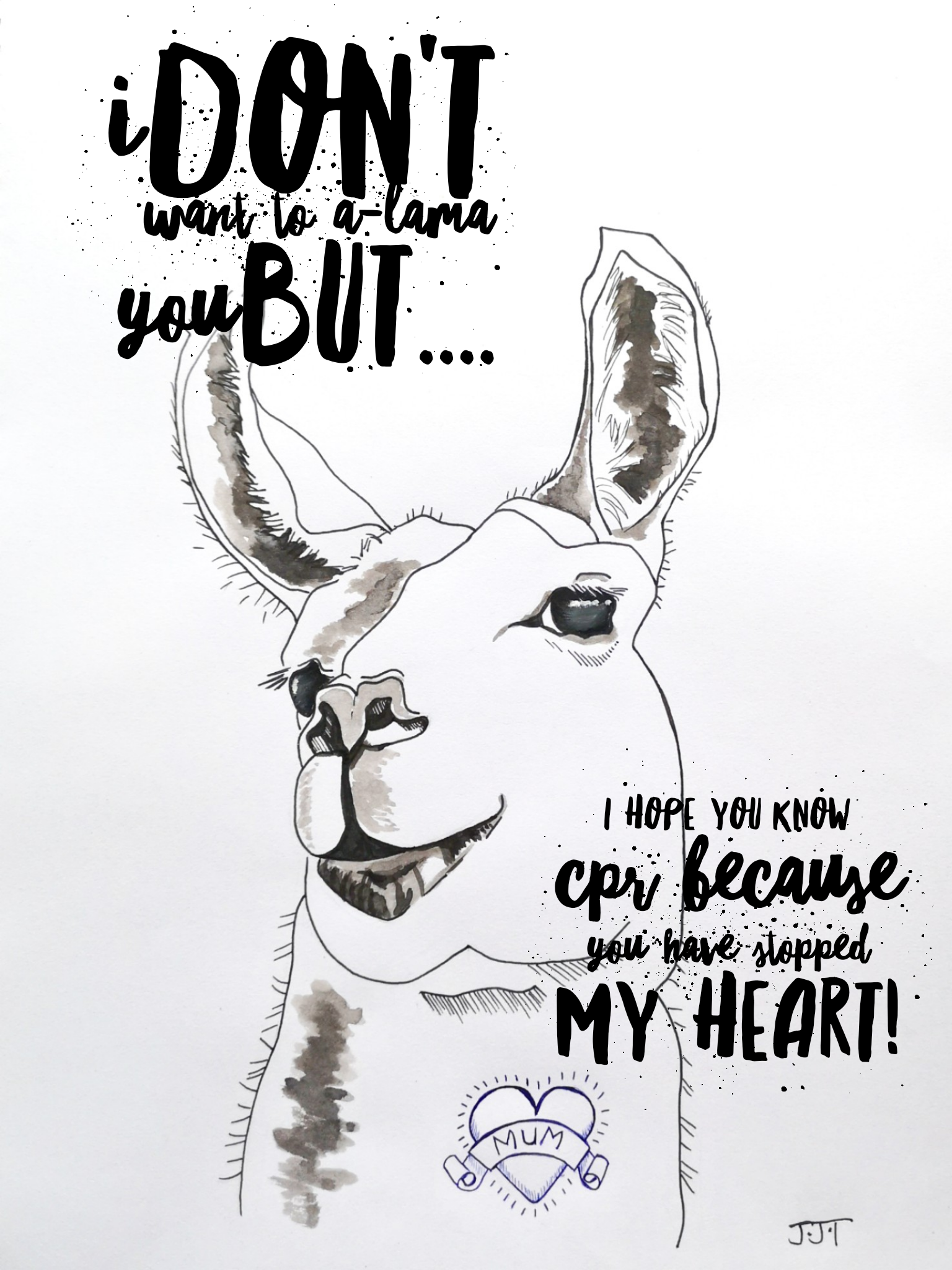 I Hope You Know CPR - Blank Greeting Card